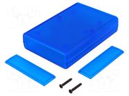Enclosure: with panel; 1593; X: 75mm; Y: 110mm; Z: 25mm; ABS HAMMOND