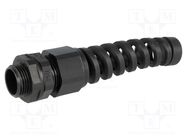 Cable gland; with strain relief; M20; 1.5; IP68; polyamide; black KSS WIRING