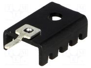 Heatsink: moulded; U; TO202,TO220; black; L: 19.05mm; W: 13.21mm STONECOLD