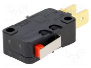 Microswitch SNAP ACTION; 16A/250VAC; 10A/30VDC; with lever; SPDT OMRON Electronic Components