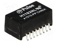 Transformer: LAN; SMD; -1.1dB; Network: Ethernet 10/100Mbps PULSE