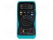 Digital multimeter; LCD; (6000); 2,5x/s; VAC: 0.1mV÷6V,60V,600V KYORITSU