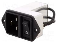 Connector: AC supply; socket; male; 16A; 250VAC; C20 (I); IEC 60320 SCHURTER