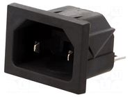 Connector: AC supply; socket; male; 10A; 250VAC; C18; MS-1 CLIFF