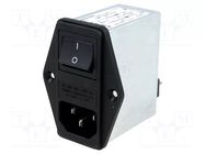 Connector: AC supply; socket; male; 4A; 250VAC; 250V; FKH; IEC 60320 SCHURTER