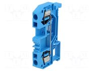 Splice terminal: rail; 281; 32A; 800V; spring clamp; blue; ways: 1 WAGO