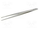 Tweezers; 140mm; Blades: elongated; Blade tip shape: rounded C.K