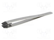 Tweezers; strong construction; Tweezers len: 130mm; Blades: wide IDEAL-TEK