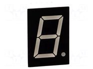 Display: LED; 7-segment; 20.32mm; 0.8"; No.char: 1; red; 16mcd WENRUN
