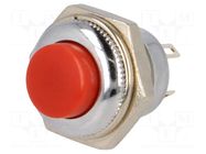 Switch: push-button; Pos: 2; SPDT; 1.5A/250VAC; ON-(ON); metal SCI