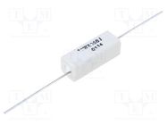 Resistor: wire-wound; cement; THT; 68mΩ; 10W; ±5%; 12x12x32mm TELPOD