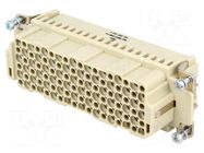 Connector: HDC; contact insert; female; 10A; 250V; Han® HMC; 108+PE HARTING