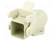 Enclosure for connectors: HDC; size 3A; Han® A; with latch; side HARTING