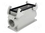 Enclosure for connectors: HDC; size 24B; Han; IP65; closed; M32 HARTING