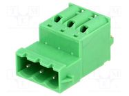 Pluggable terminal block; Contacts ph: 5.08mm; ways: 3; straight PHOENIX CONTACT