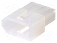 Connector: wire-wire; plug; male/female; PIN: 3; Standard .062" MOLEX
