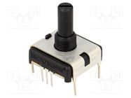 Potentiometer: shaft; single turn; 100kΩ; ±20%; 0.75W; linear; THT BOURNS