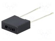 Capacitor: polyester; 1uF; 40VAC; 63VDC; 7.5mm; ±5%; 10x4x9mm; R66 KEMET