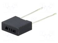 Capacitor: polyester; 1uF; 40VAC; 63VDC; 7.5mm; ±5%; 10x4x9mm; R66 KEMET