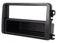 Radio frame; VW; 2 ISO; black 4CARMEDIA