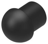 DOME PLUG, SIZE 18, PA6, 18MM, BLACK