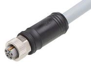 SENSOR CORD, M12 RCPT-FREE END, 1M