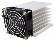 Heatsink: extruded; for three phase solid state relays; screw QLT POWER