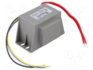 Transformer: mains; 30VA; 230VAC; 14V; 2.14A; Leads: cables; 200mm INDEL
