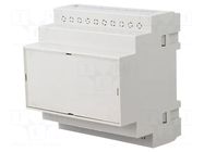 Enclosure: for DIN rail mounting; Y: 90mm; X: 87mm; Z: 65mm; ABS KRADEX