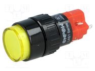 Switch: push-button; Pos: 2; SPDT; 3A/220VAC; 2A/24VDC; ON-(ON) ONPOW