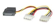 CABLE ASSY, 4-POS RCPT-15-POS PLUG, 7.9"