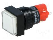 Switch: push-button; Pos: 2; SPDT; 3A/250VAC; 2A/24VDC; ON-(ON) ONPOW