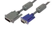 CABLE ASSY, DVI-A PLUG-HD15 PLUG, 10'