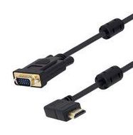 CABLE ASSY, HDMI R/A PLUG-HD15 PLUG, 7'