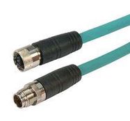 SENSOR CORD, 8P M12 PLUG-RCPT, 16.4'