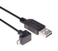 USB CABLE, A PLUG-MICRO B R/A PLUG, 6.6'