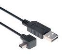 USB CABLE, A PLUG-MINI B R/A PLUG, 16.4'