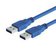 USB CABLE, 3.0 A PLUG-A PLUG, 29.5"