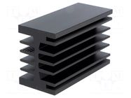 Heatsink: extruded; grilled; universal; black; L: 75mm; W: 46mm FISCHER ELEKTRONIK