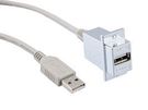 USB CABLE, 2.0 TYPE A PLUG-RCPT, 36"