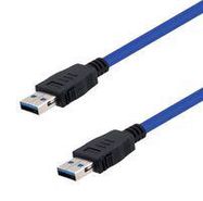 USB CABLE, 3.0, TYPE A PLUG-PLUG, 0.75M