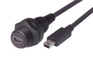 USB CABLE, MINI B PLUG-RCPT, 6.6'