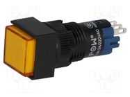 Switch: push-button; Pos: 2; SPDT; 0.5A/250VAC; 1A/24VDC; ON-(ON) ONPOW