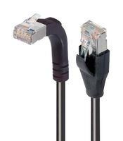 ENET CORD, CAT6, RJ45 R/A PLUG-PLUG, 1'