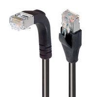 ENET CORD, CAT6, R/A RJ45 PLUG-PLUG, 5'