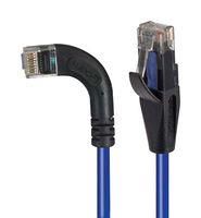 ENET CORD, CAT5E, RJ45 R/A PLUG-PLUG, 1'