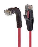 ENET CORD, CAT5E, RJ45 R/A PLUG-PLUG/20'