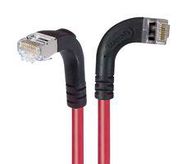 ENET CORD, CAT5E, R/A RJ45 PLUG-PLUG/10'