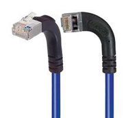 ENET CORD, CAT5E, R/A RJ45 PLUG-PLUG, 1'