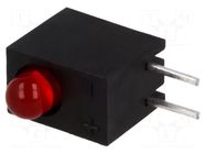 LED; in housing; 3mm; No.of diodes: 1; red; 20mA; Lens: red,diffused KINGBRIGHT ELECTRONIC